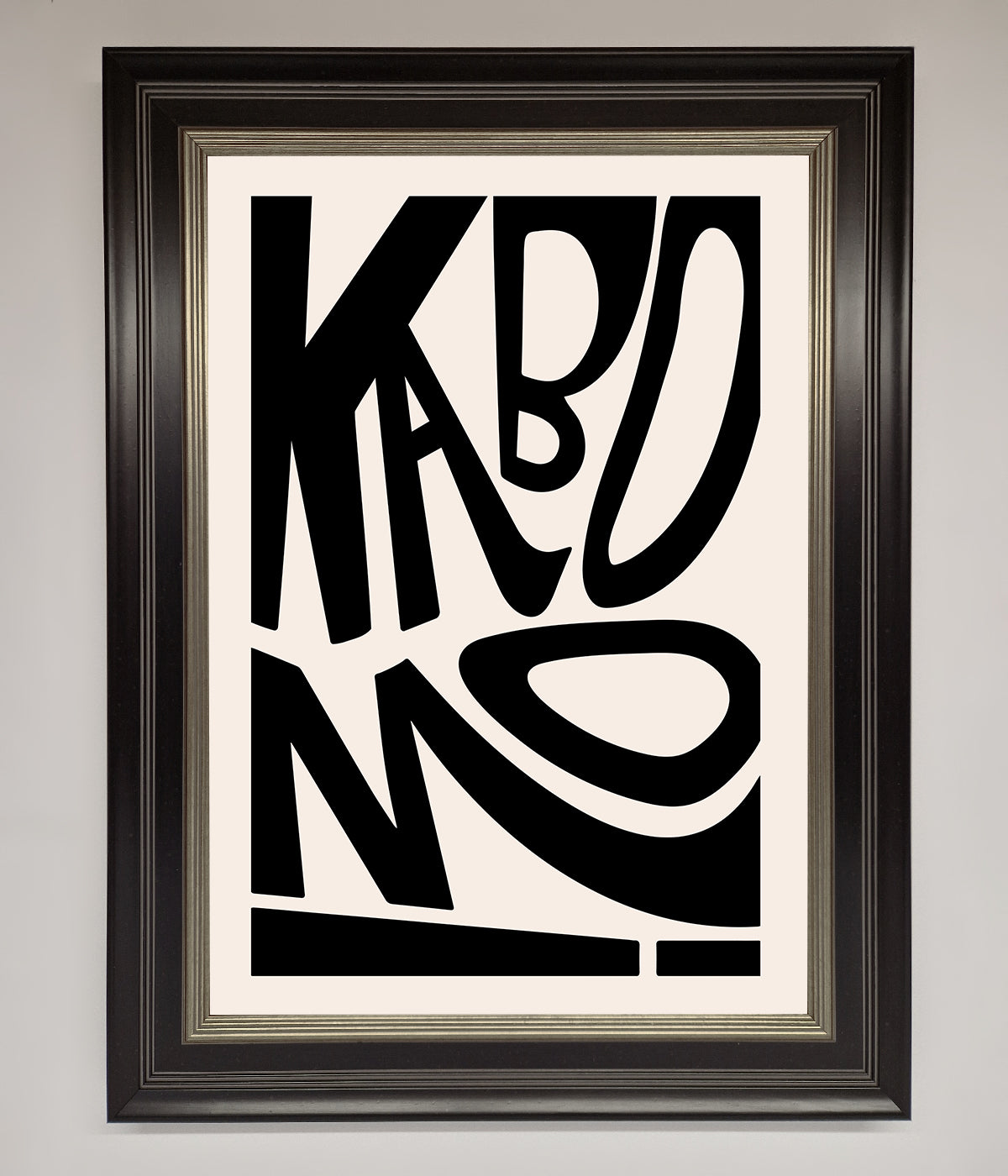 Kaboom Framed Print print