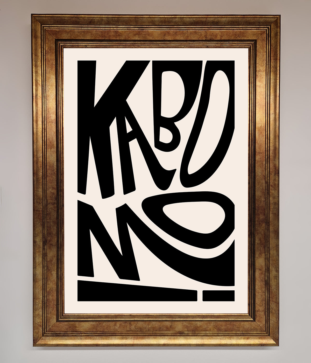 Kaboom Framed Print print