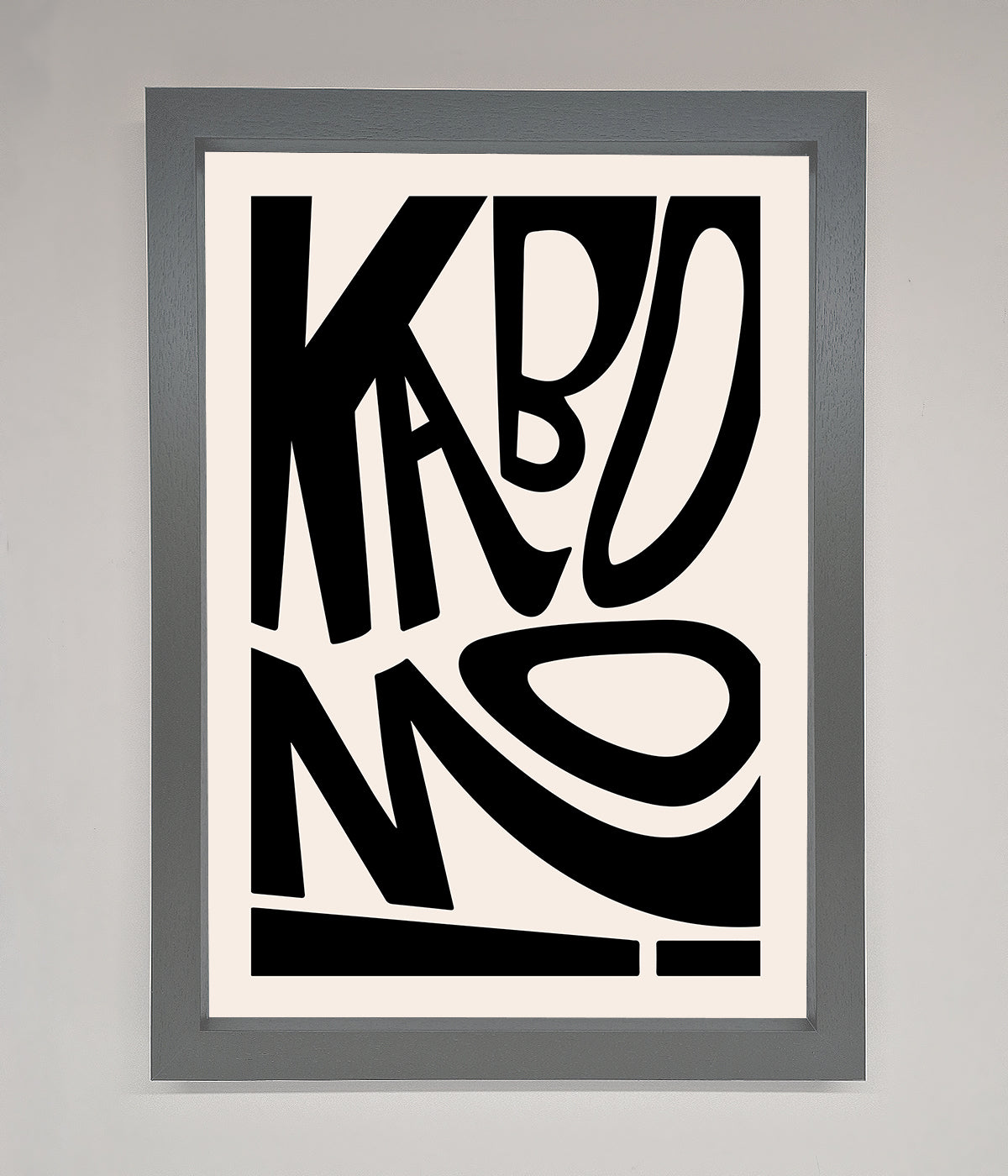 Kaboom Framed Print print