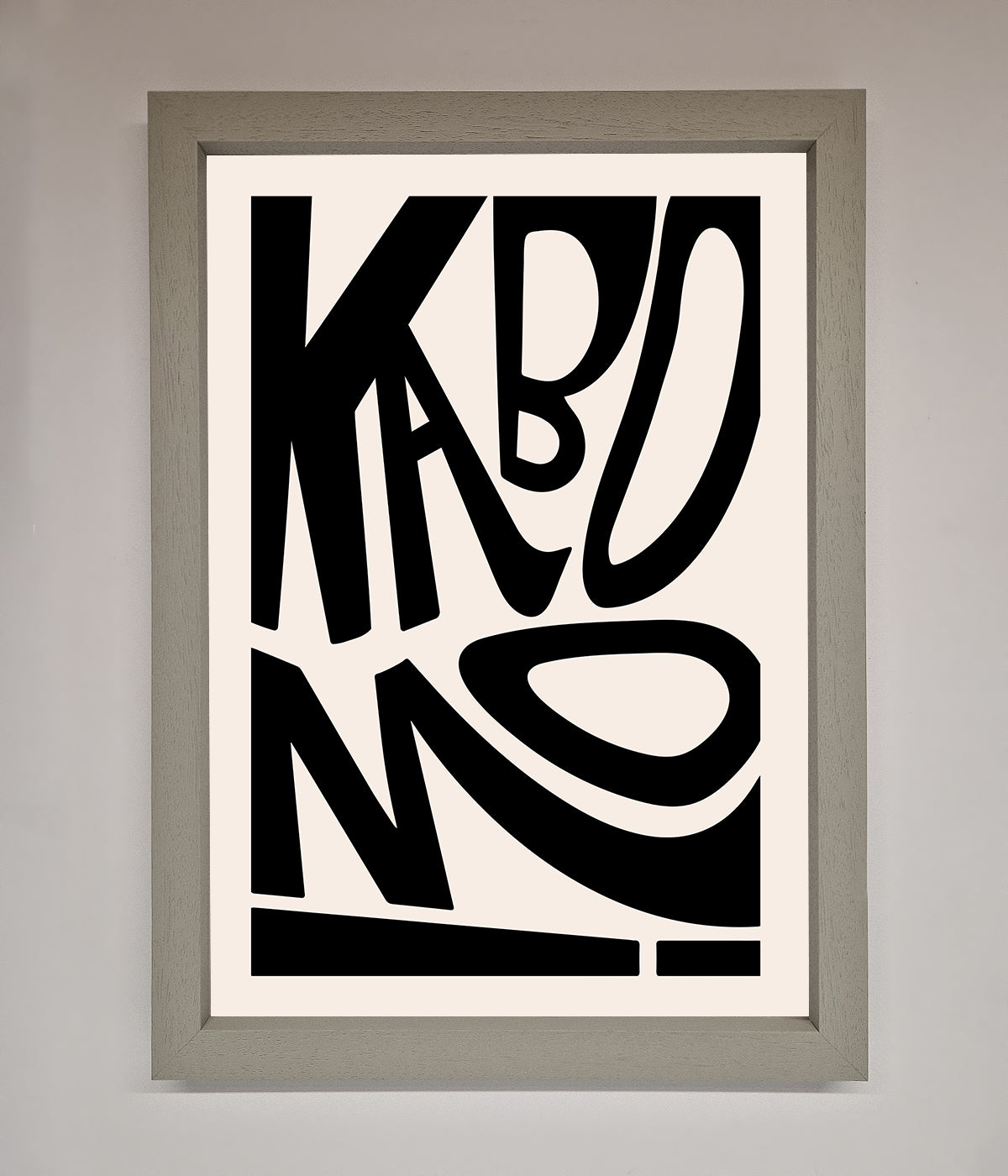 Kaboom Framed Print print