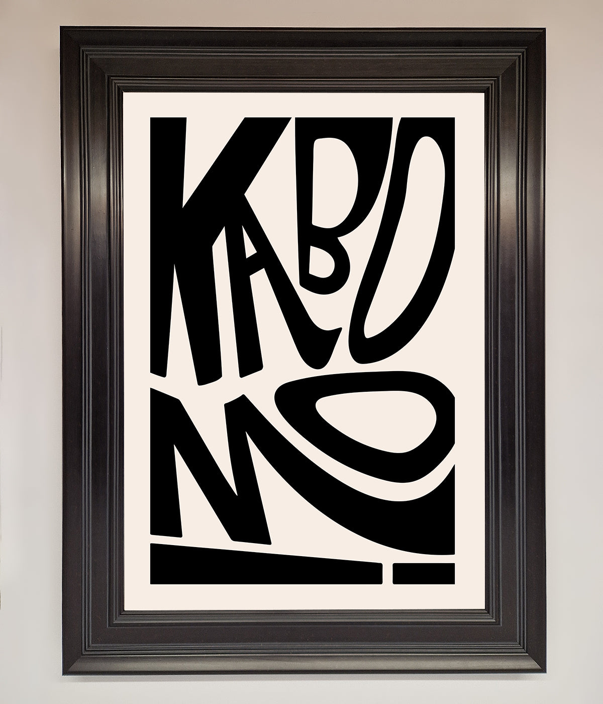 Kaboom Framed Print print