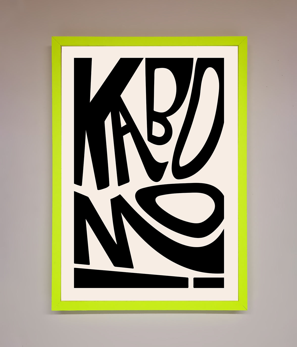 Kaboom Framed Print print