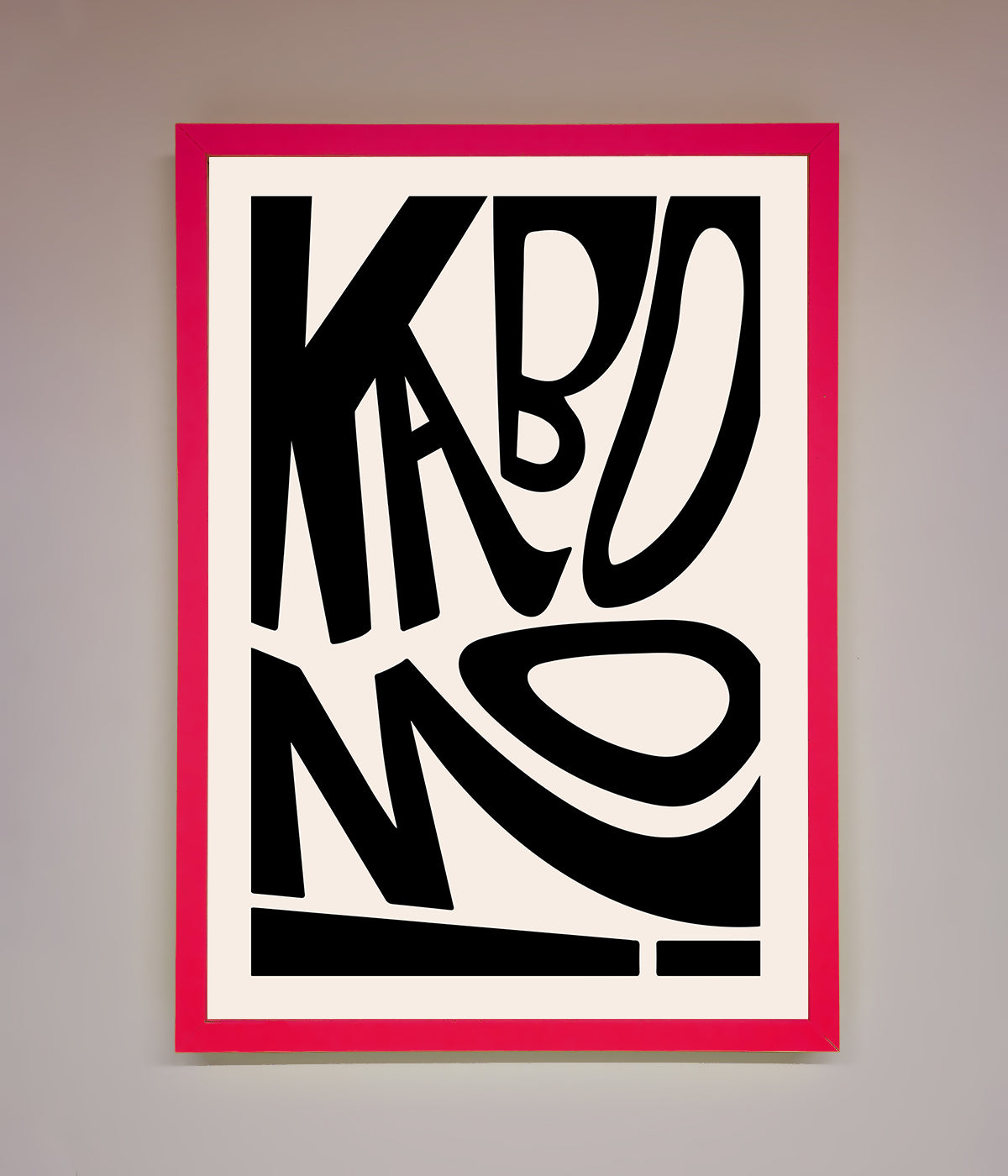 Kaboom Framed Print print