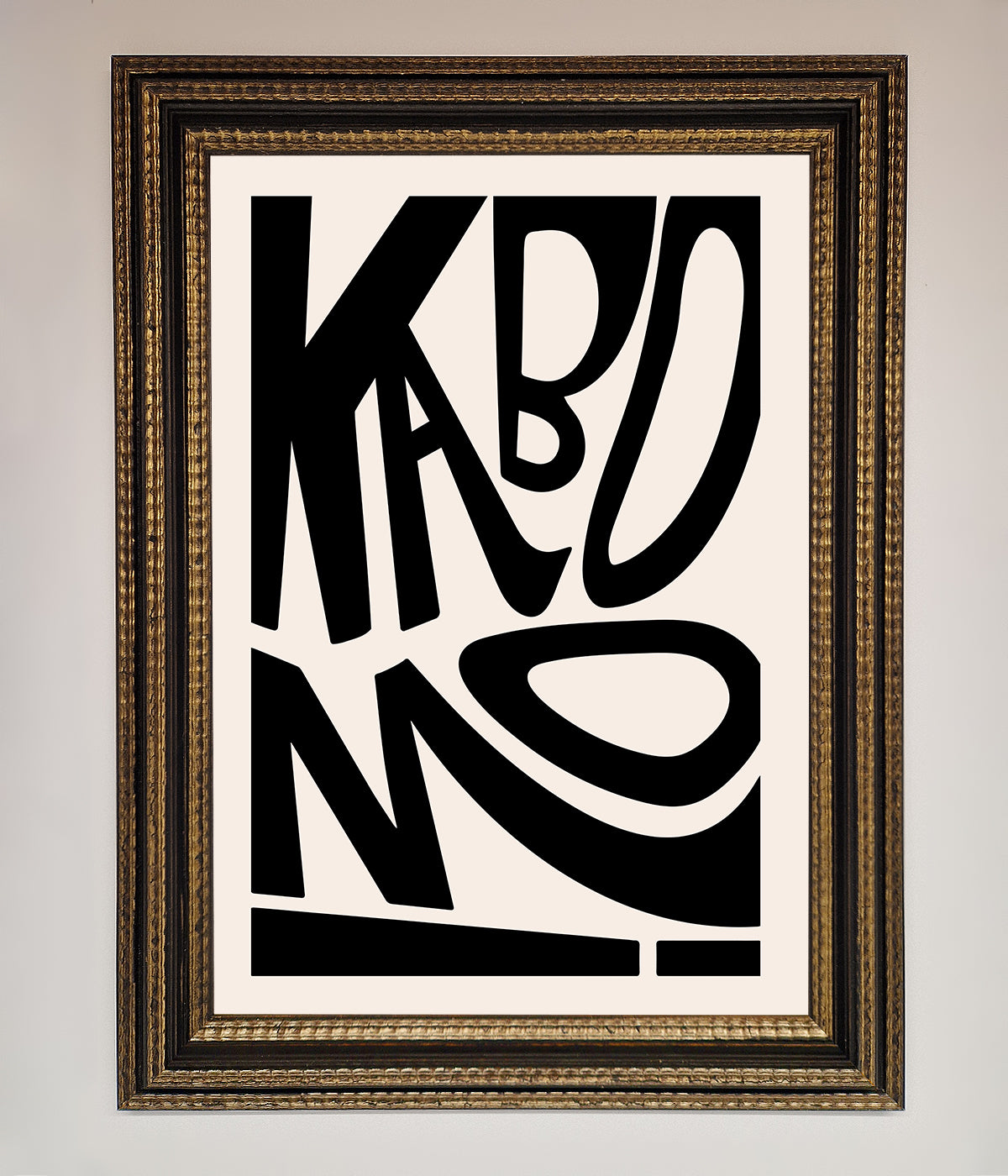 Kaboom Framed Print print