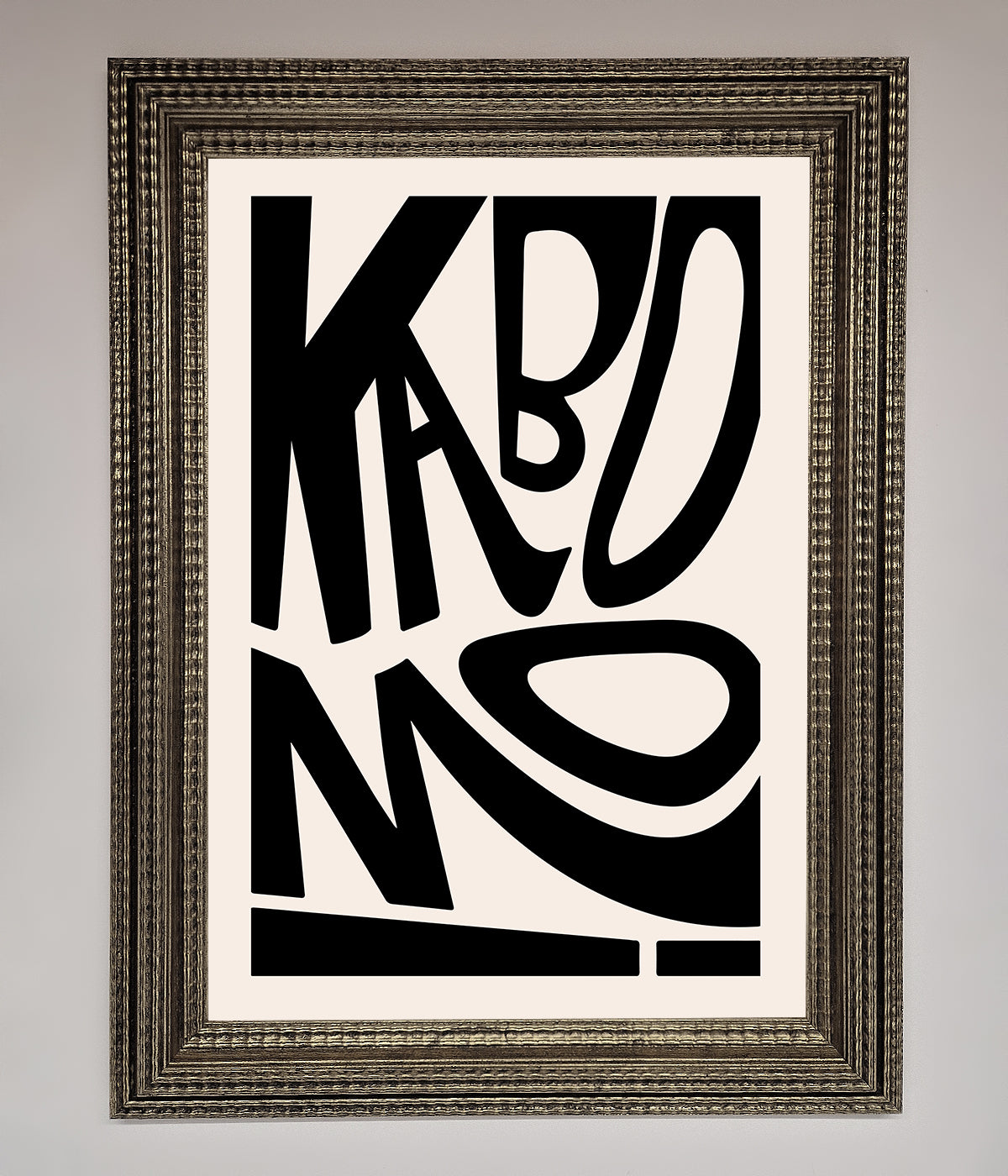 Kaboom Framed Print print