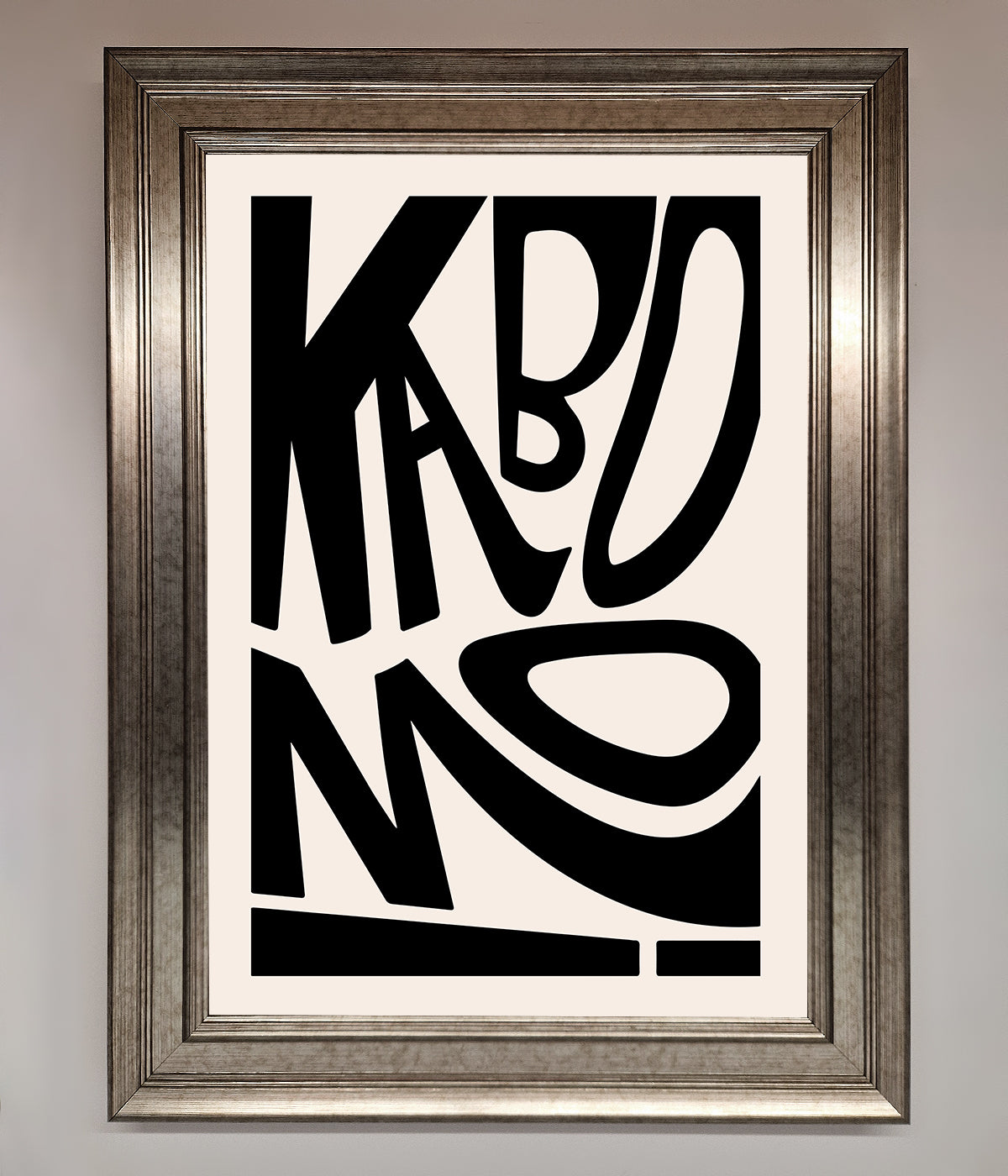 Kaboom Framed Print print