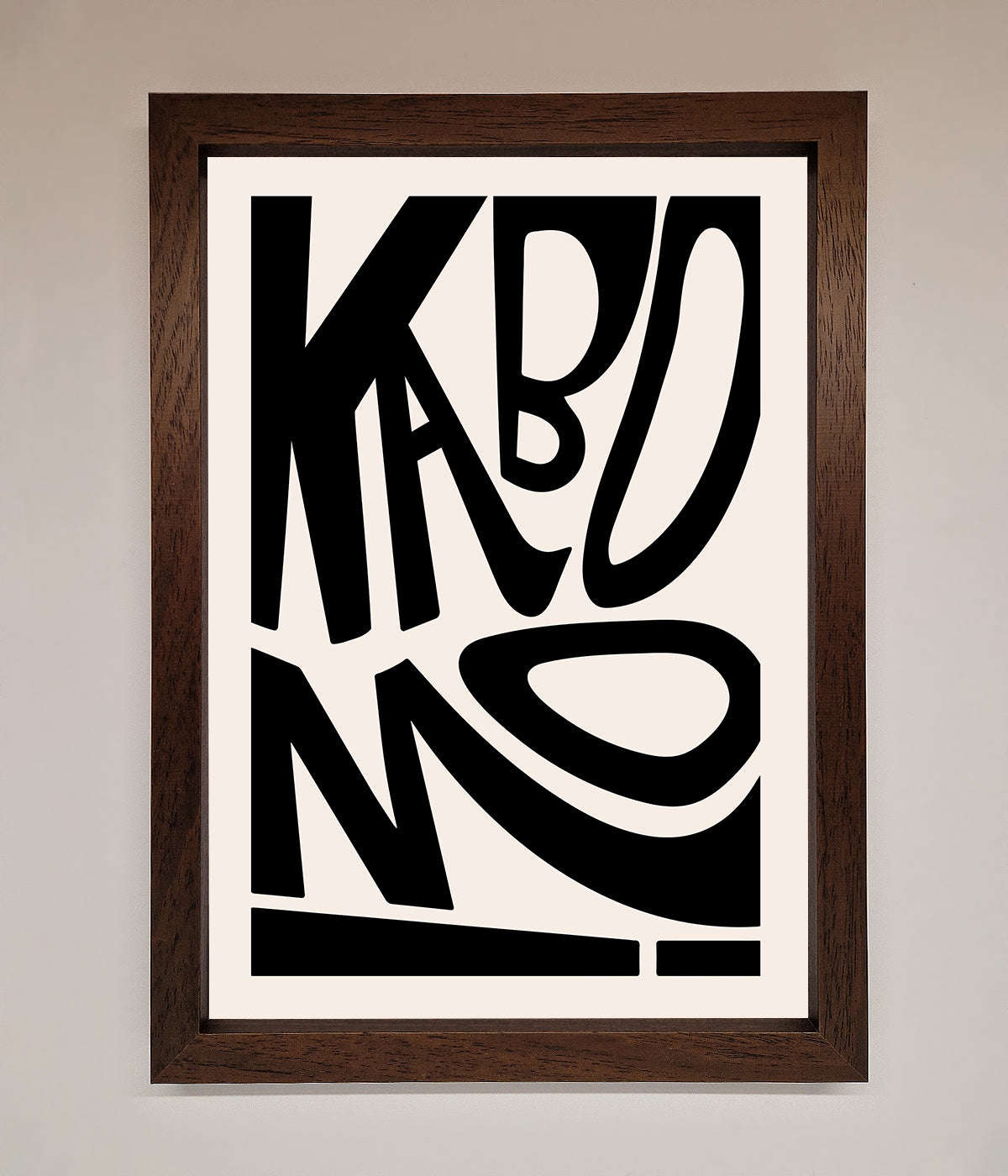 Kaboom Framed Print print