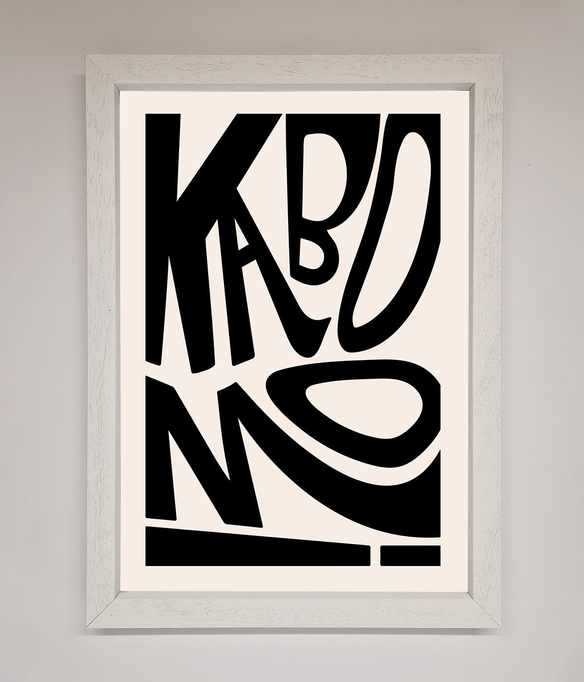 Kaboom Framed Print print