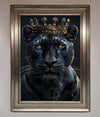 King Panther Framed Wall Art print