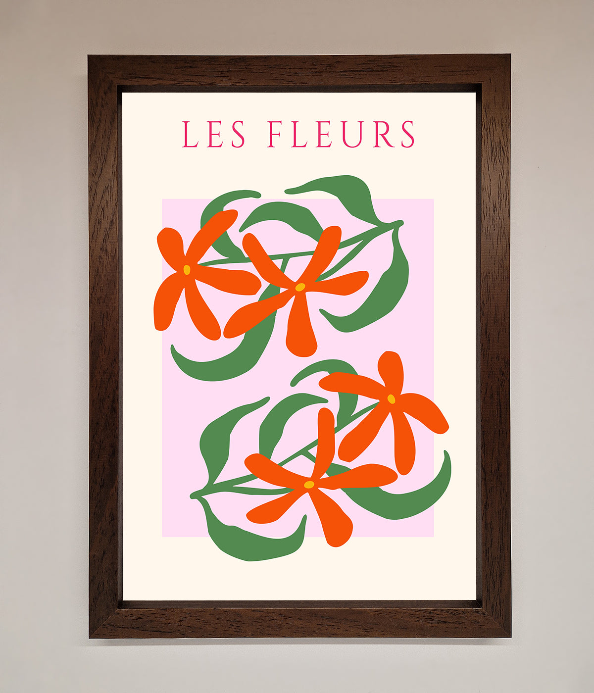 Les Fleurs Framed Print print