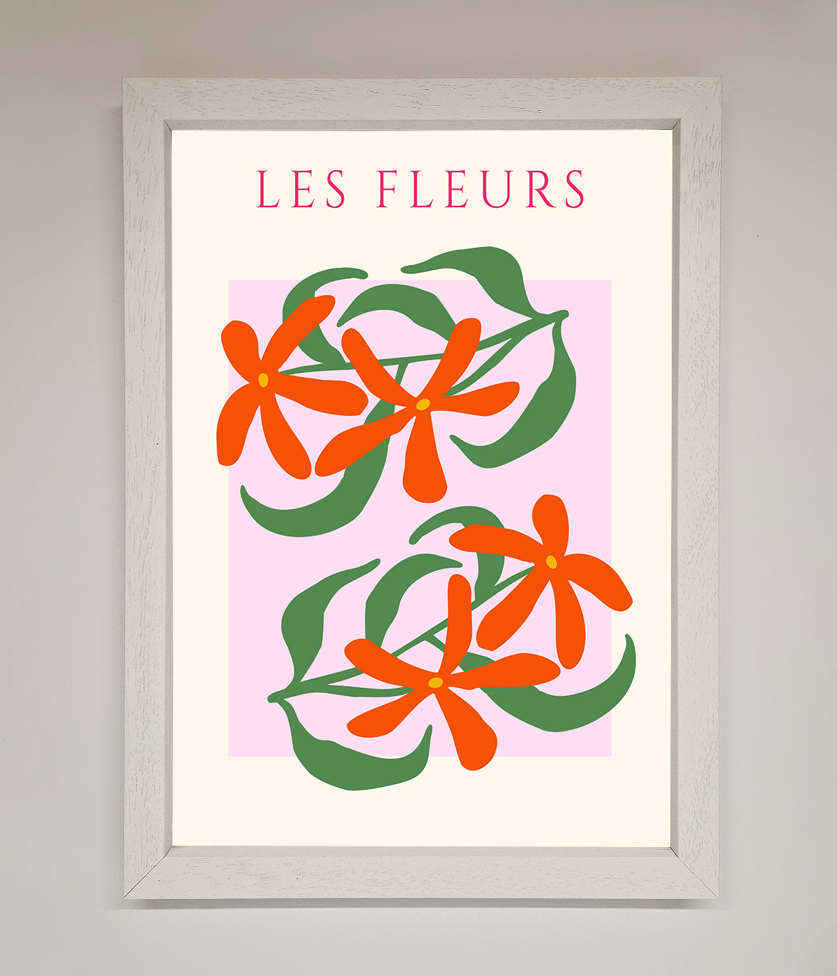 Les Fleurs Framed Print print