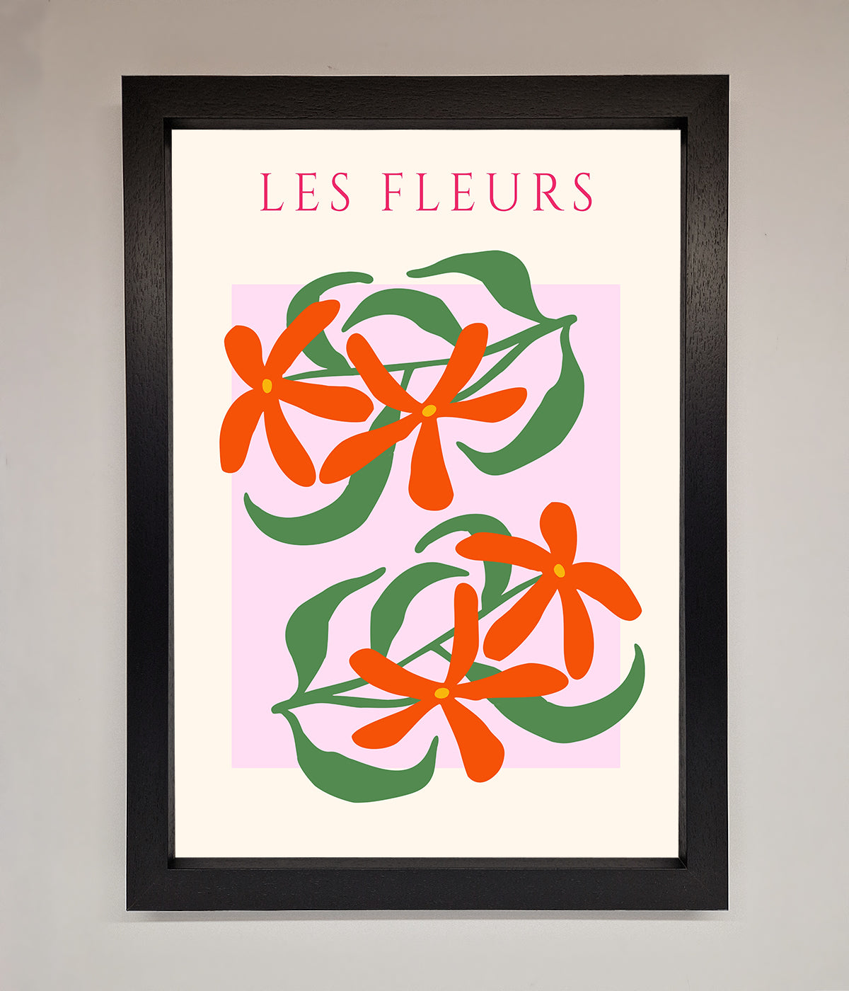 Les Fleurs Framed Print print