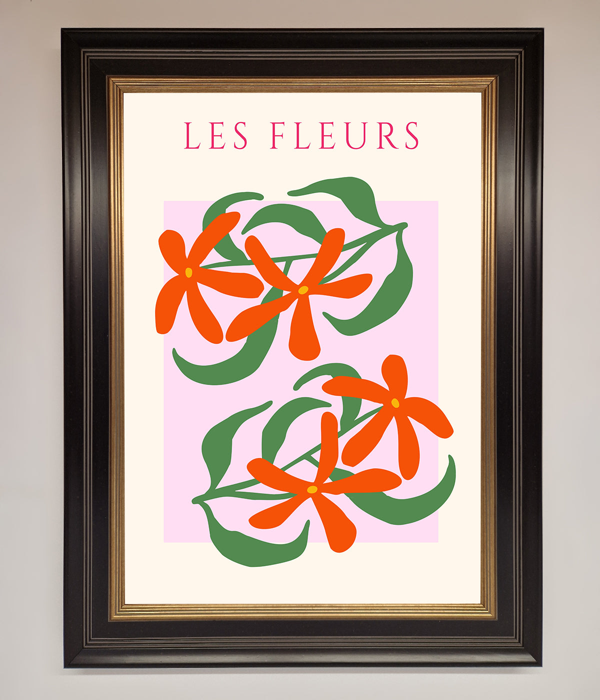 Les Fleurs Framed Print print