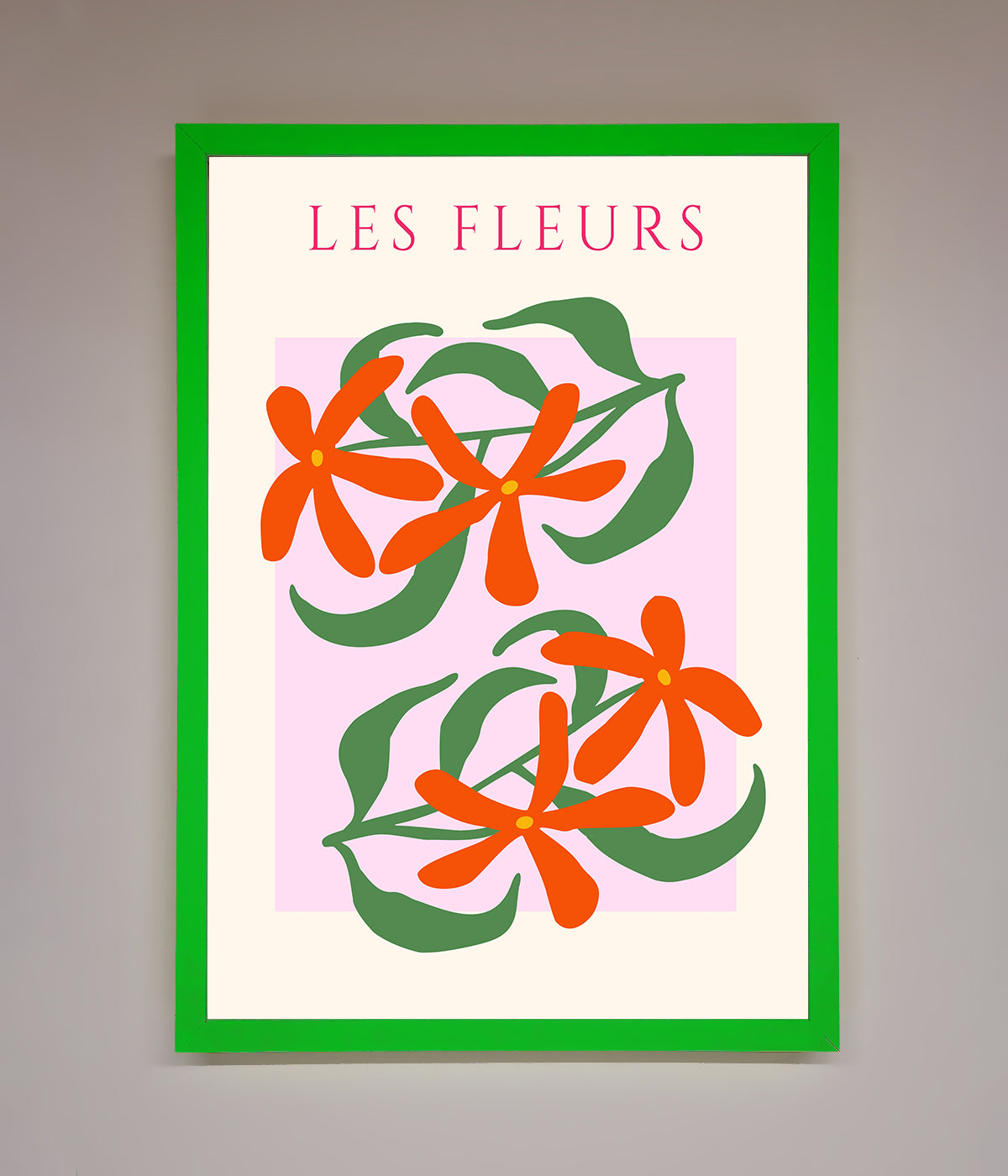 Les Fleurs Framed Print print