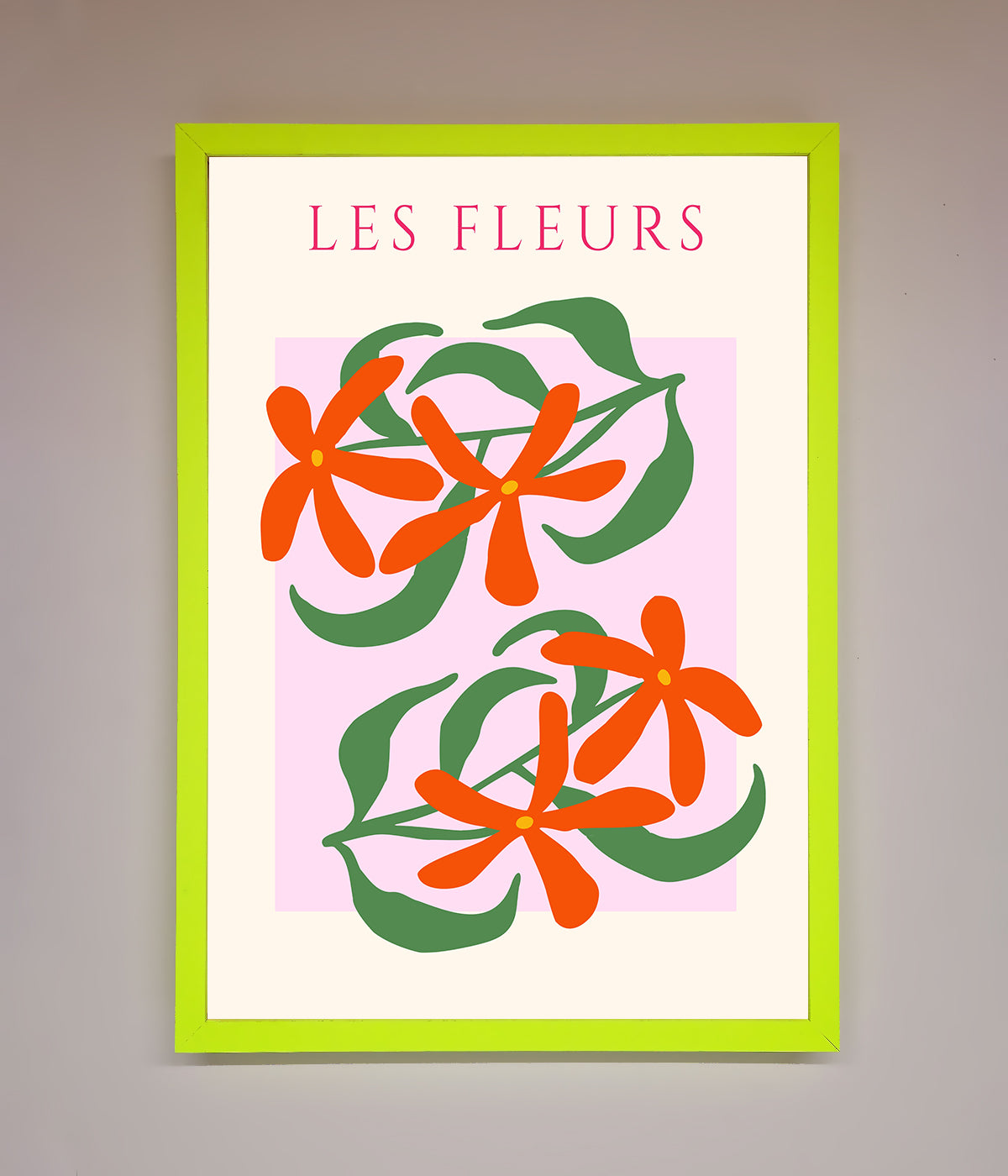 Les Fleurs Framed Print print