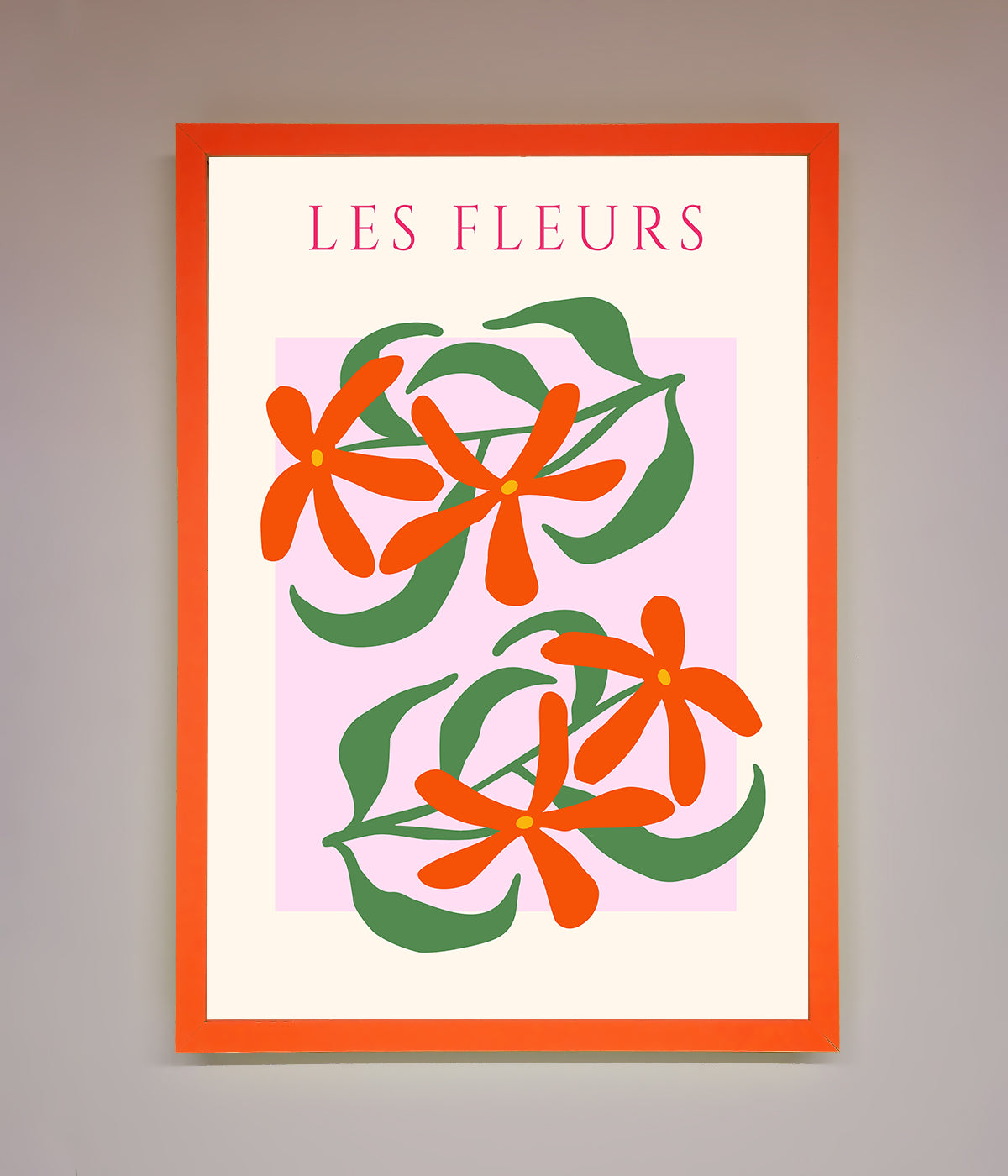 Les Fleurs Framed Print print