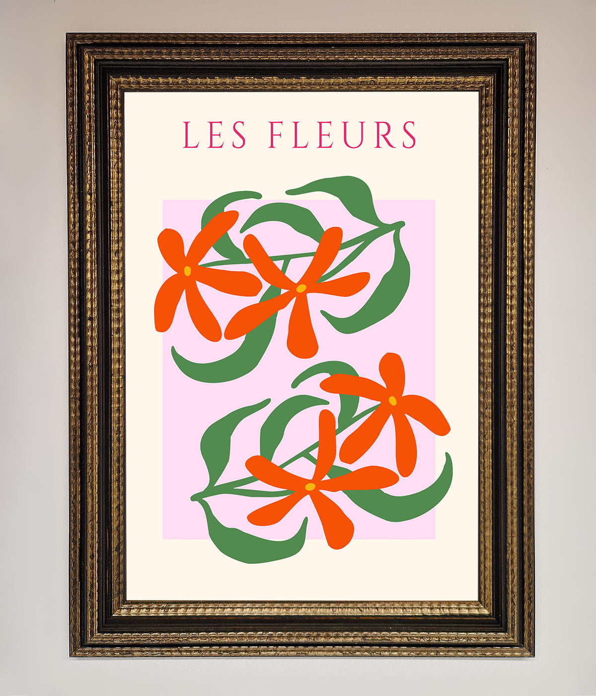 Les Fleurs Framed Print print