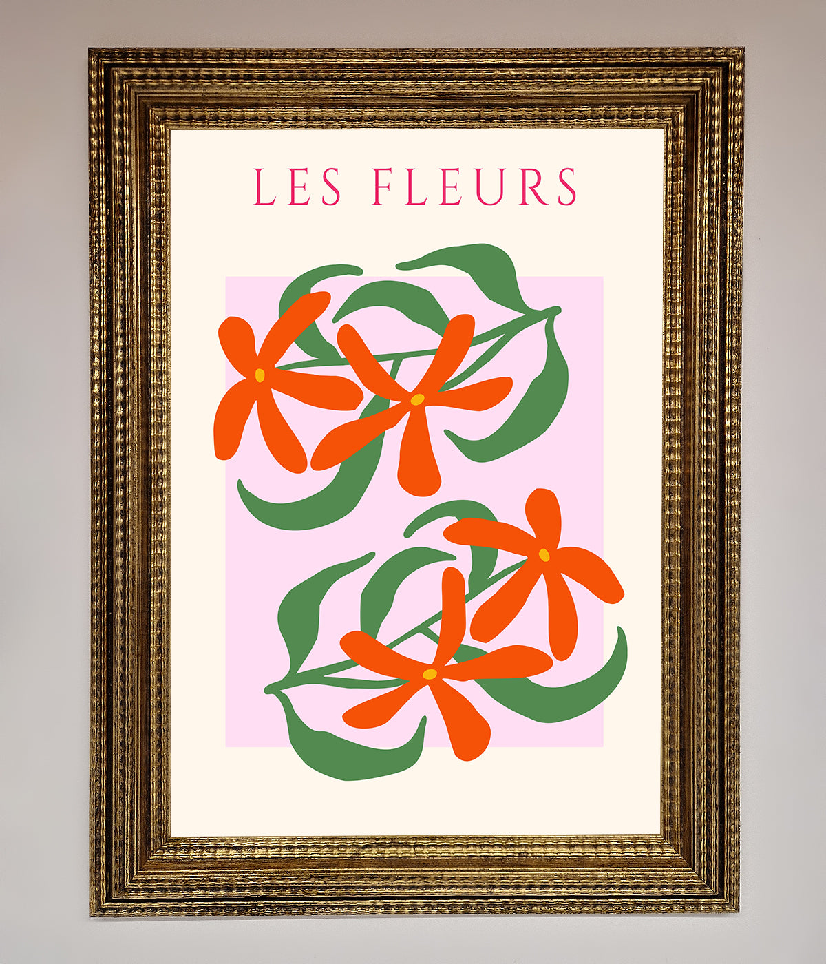 Les Fleurs Framed Print print