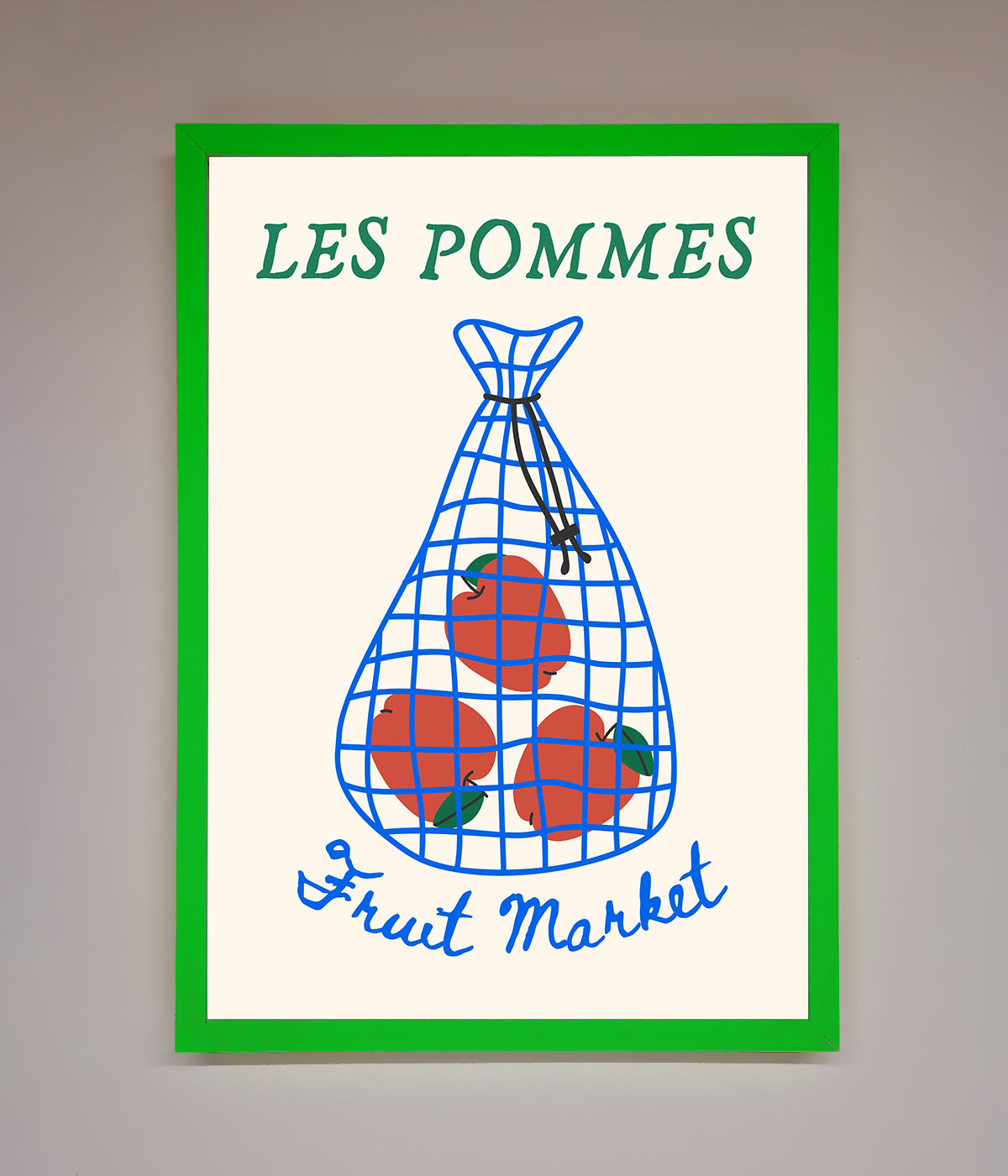 Les Pommes Framed Print print