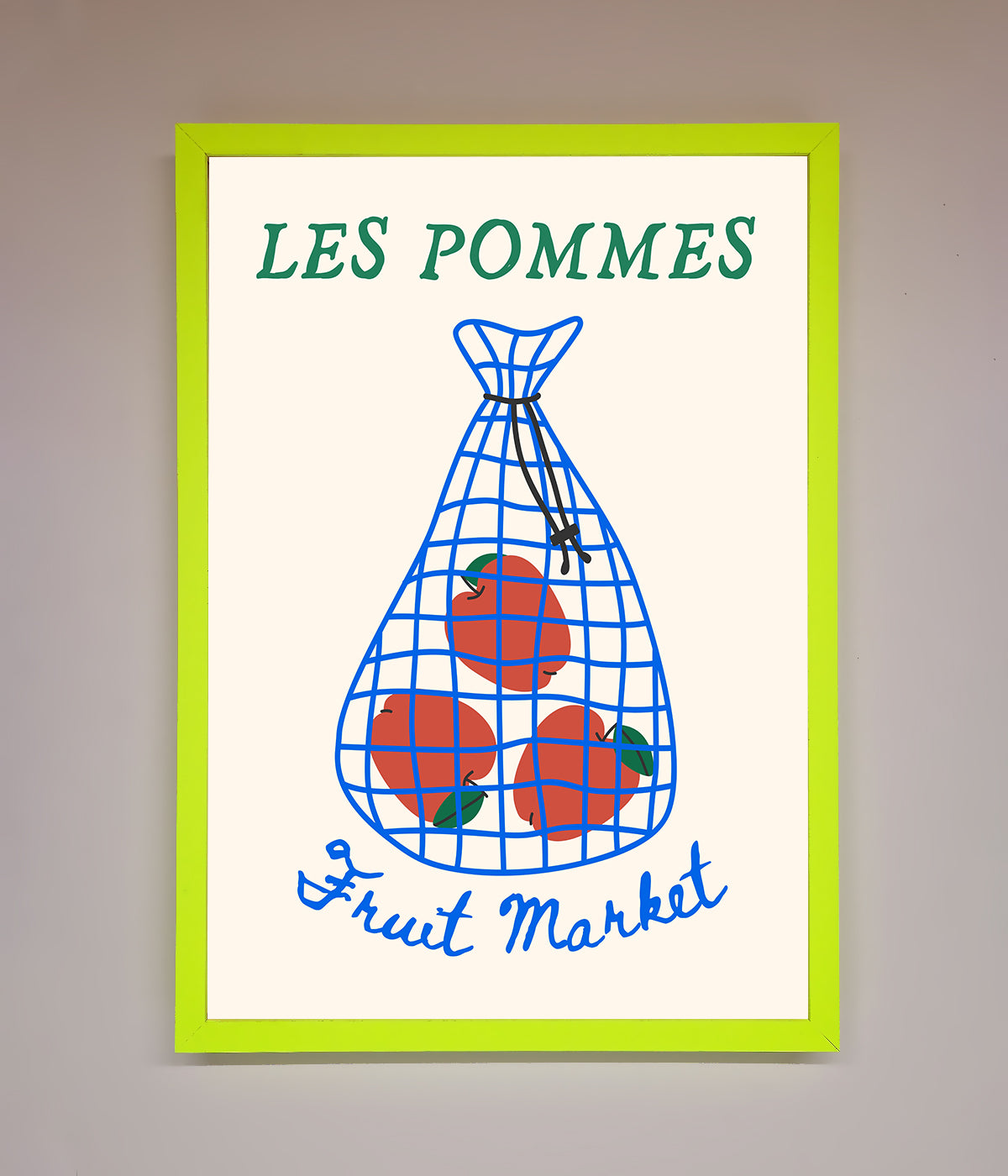 Les Pommes Framed Print print