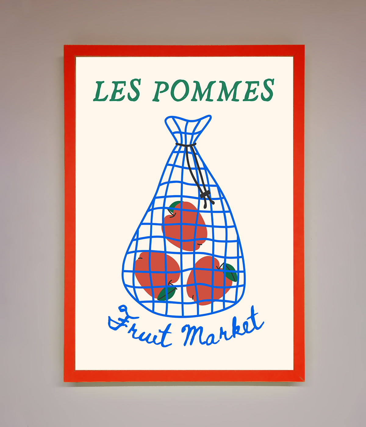 Les Pommes Framed Print print