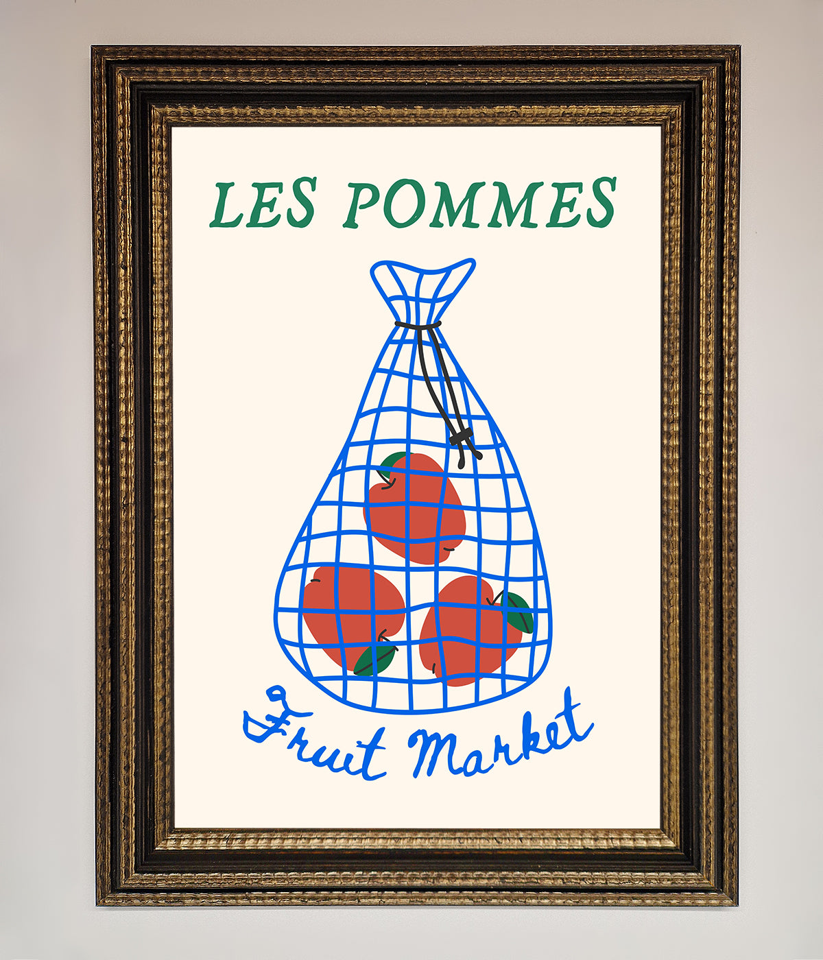 Les Pommes Framed Print print