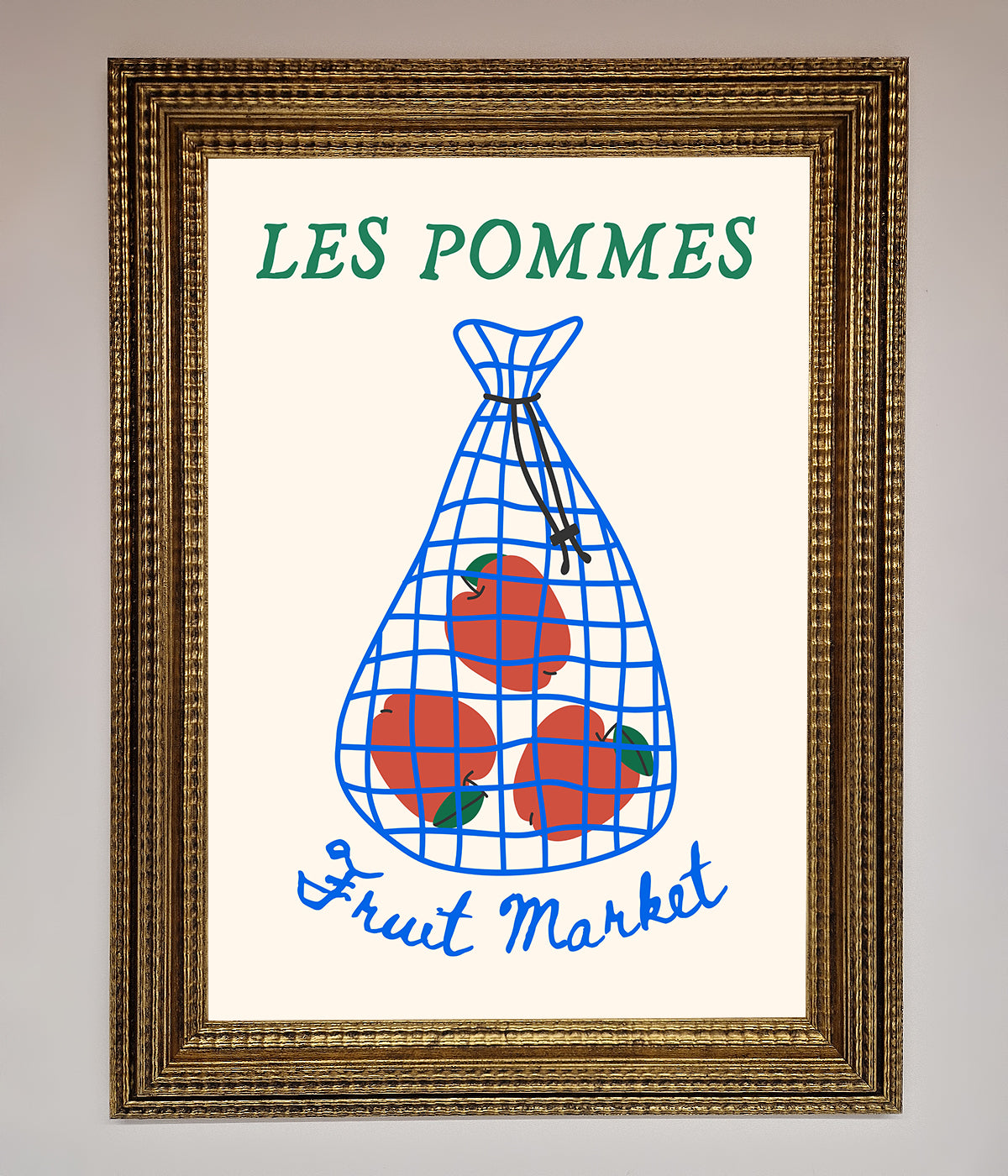 Les Pommes Framed Print print