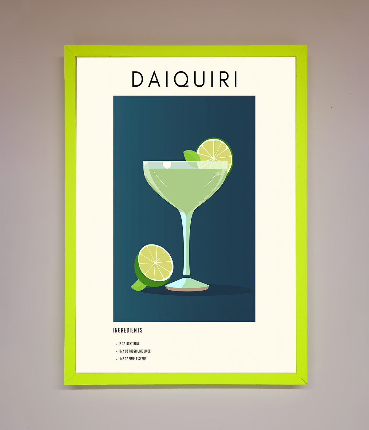 Lime Daiquiri Framed Poster print