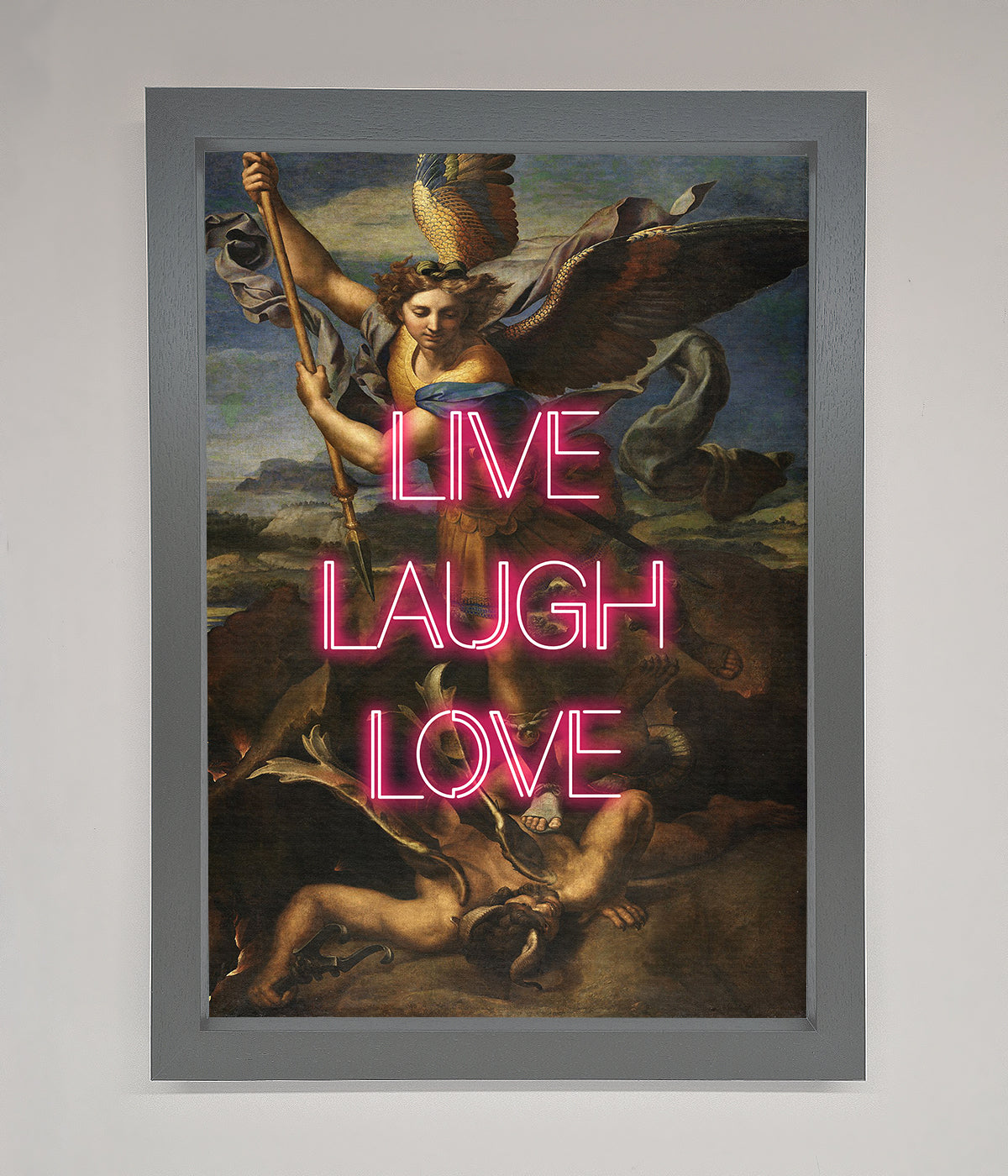 Live Laugh Love Quote Framed Poster print