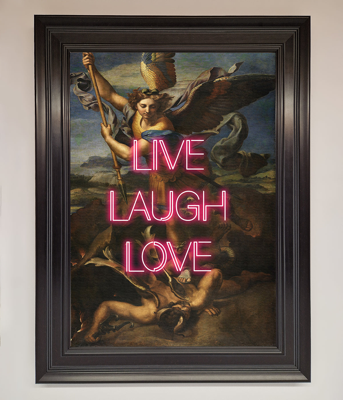 Live Laugh Love Quote Framed Poster print