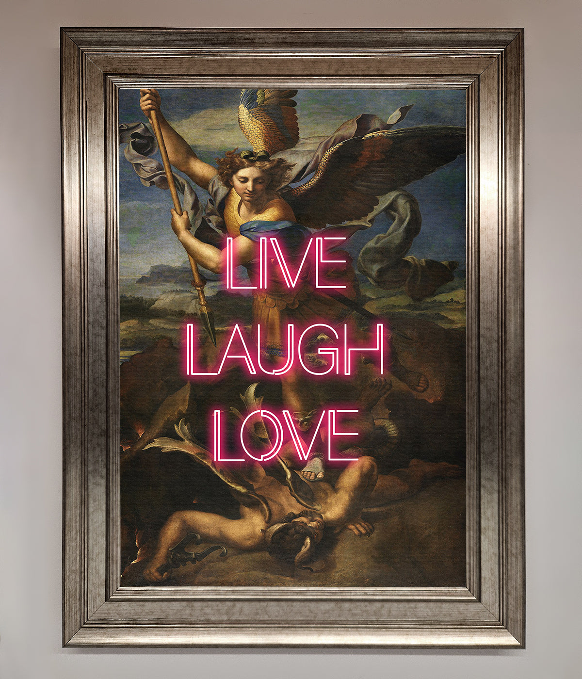 Live Laugh Love Quote Framed Poster print