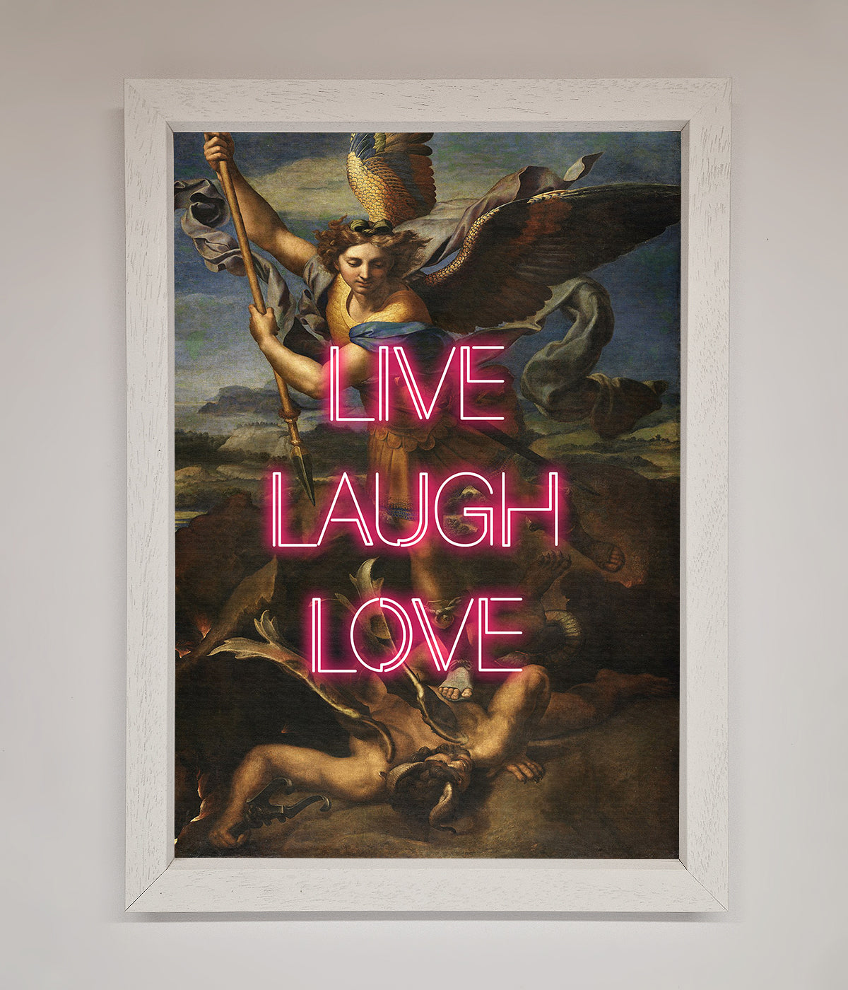 Live Laugh Love Quote Framed Poster print