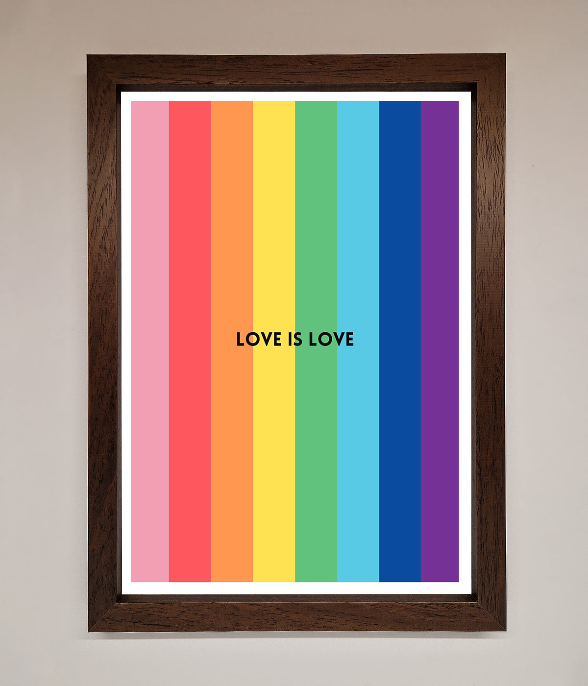 Love Is Love Framed Print print