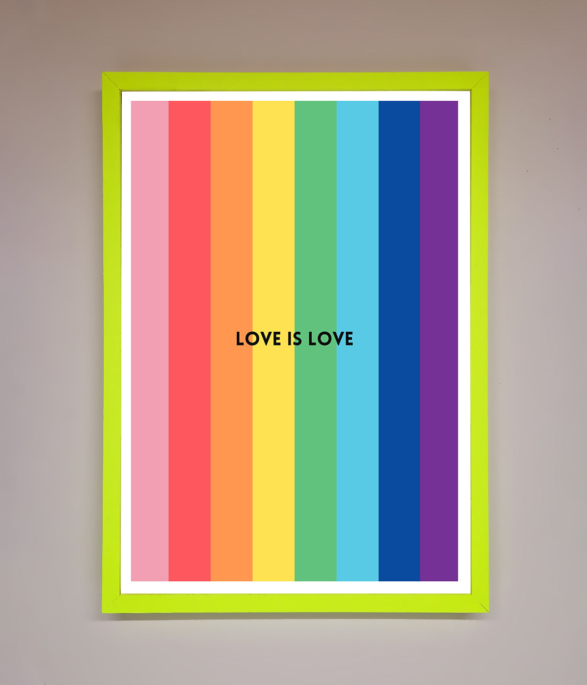 Love Is Love Framed Print print