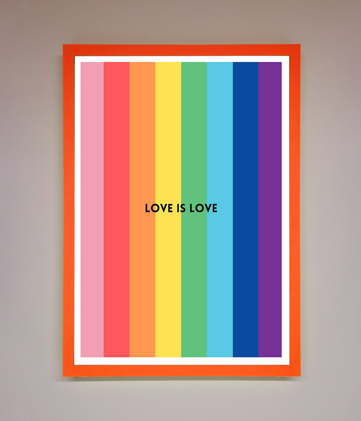 Love Is Love Framed Print print