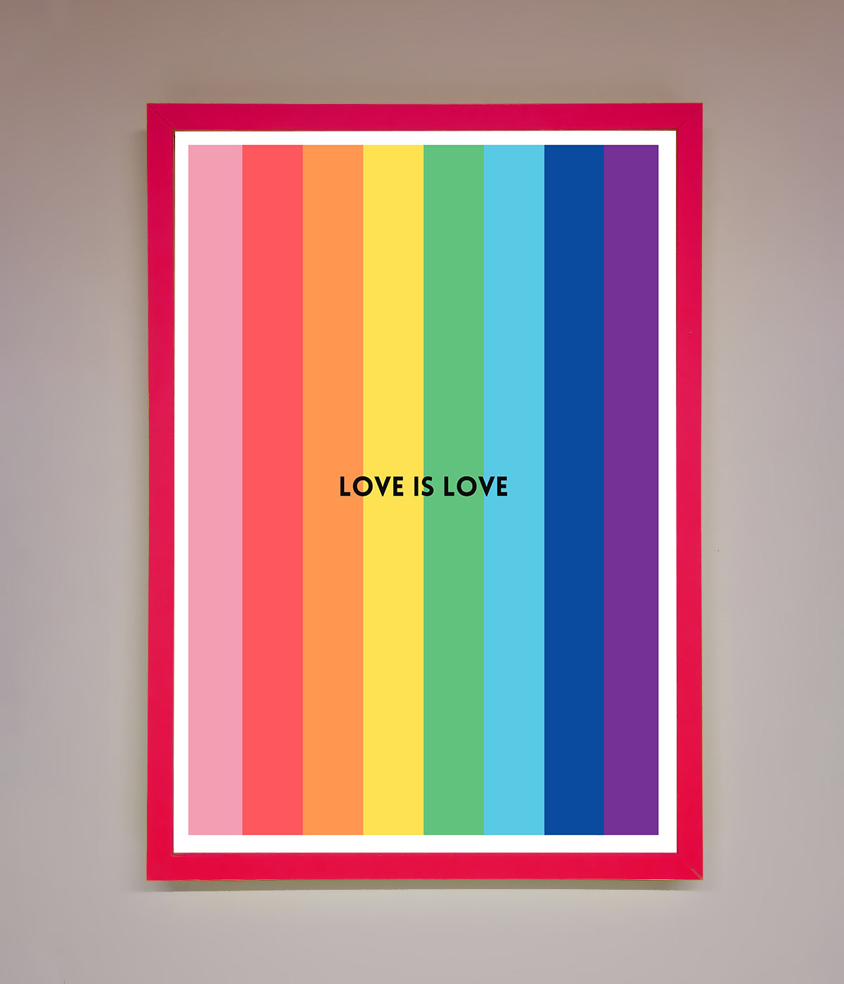 Love Is Love Framed Print print