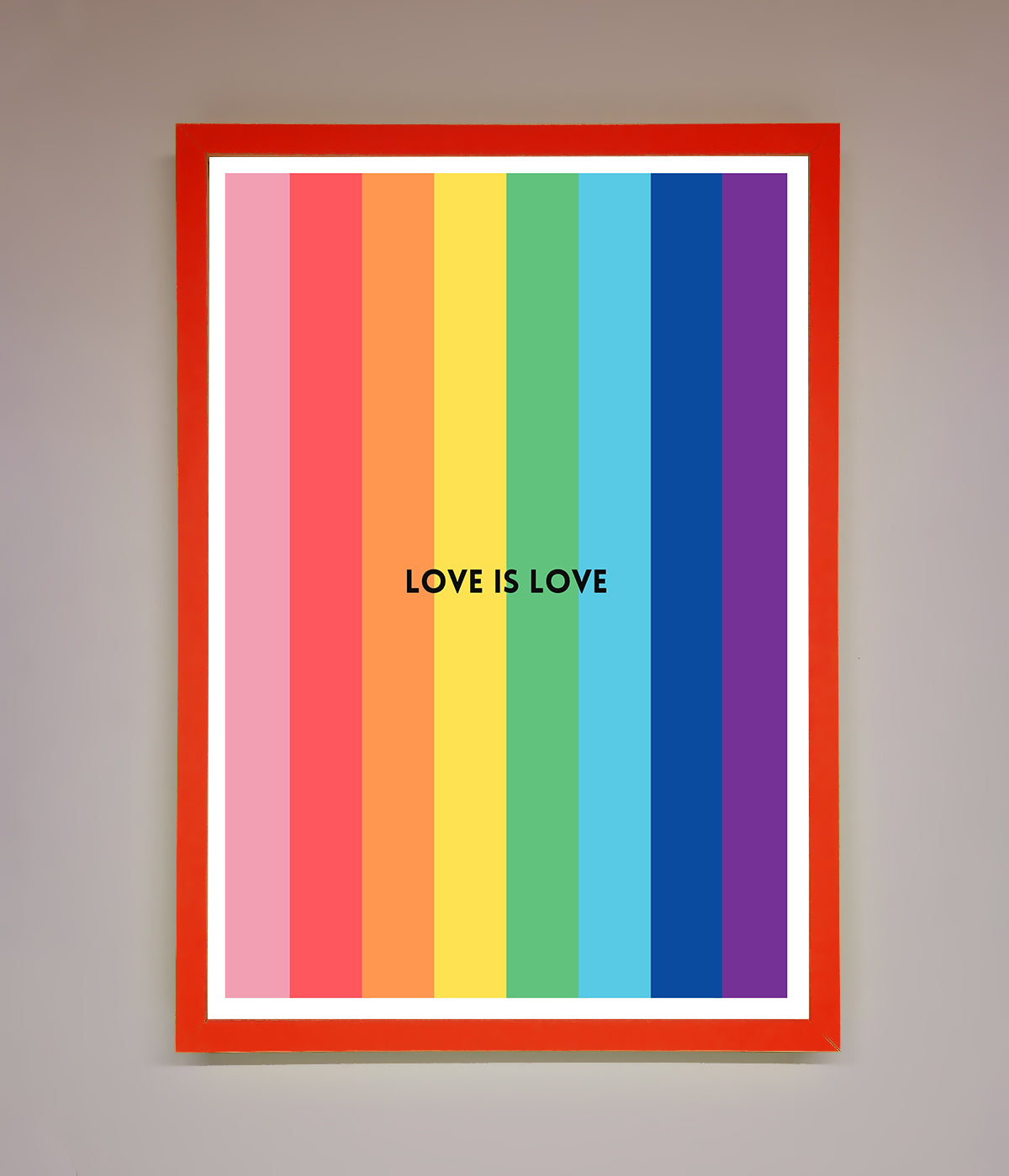 Love Is Love Framed Print print