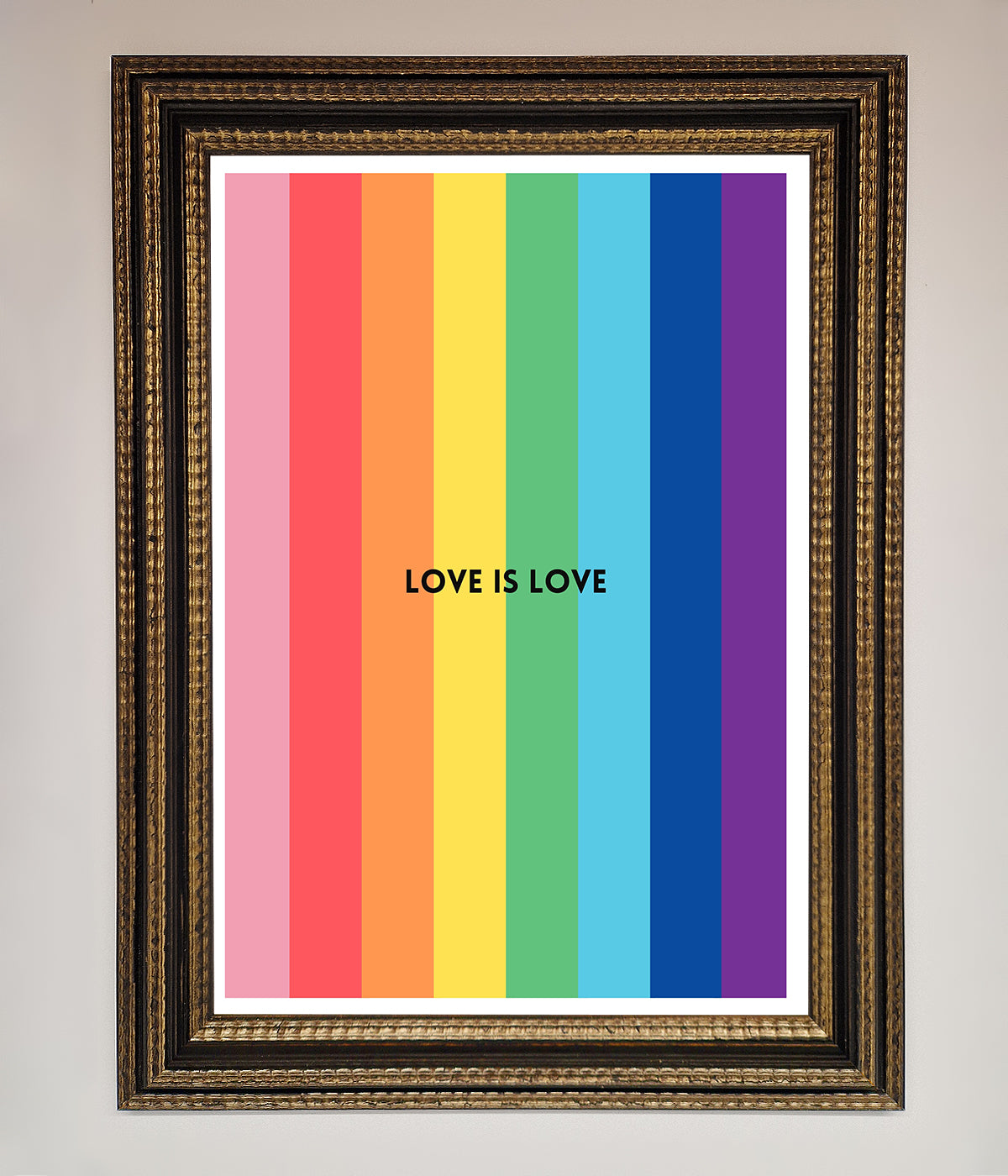 Love Is Love Framed Print print