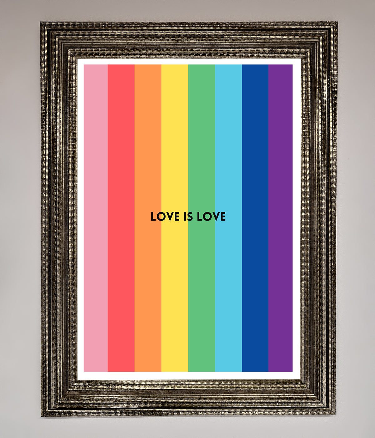 Love Is Love Framed Print print