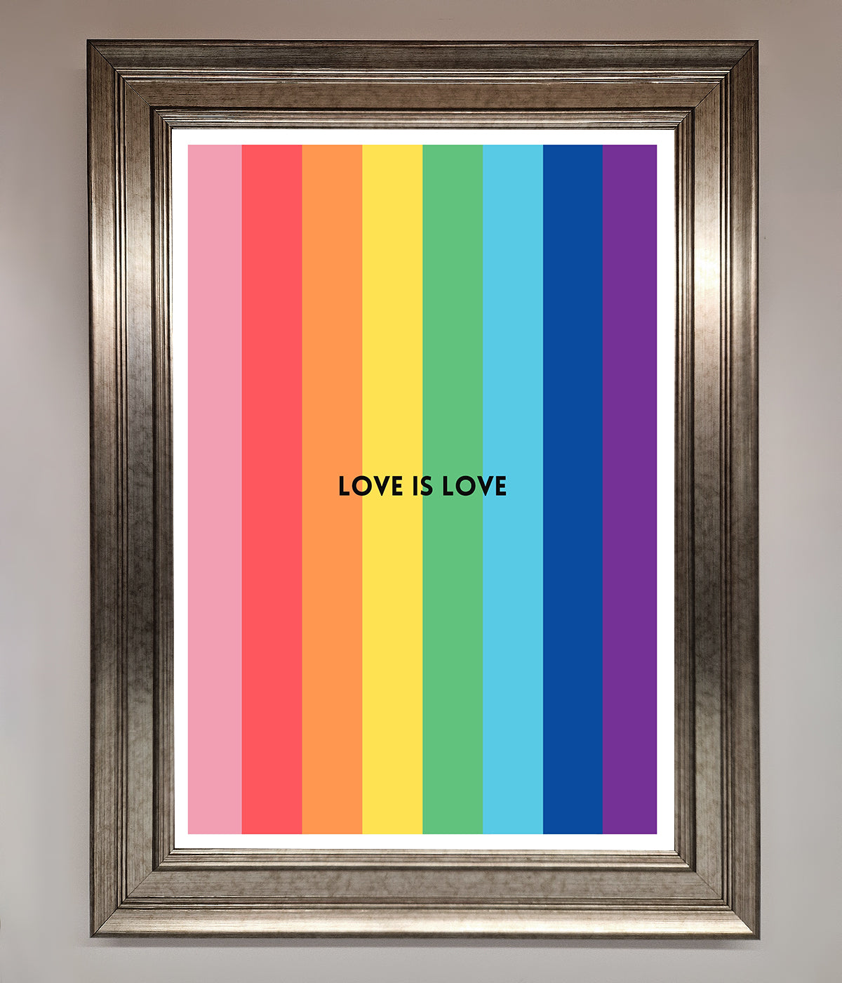 Love Is Love Framed Print print