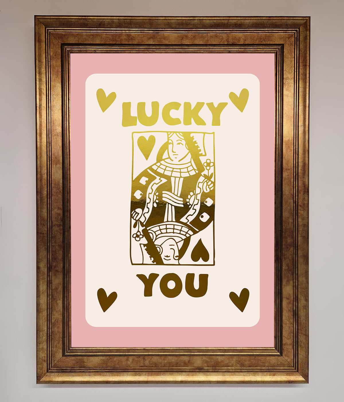 Lucky You Foil Print print