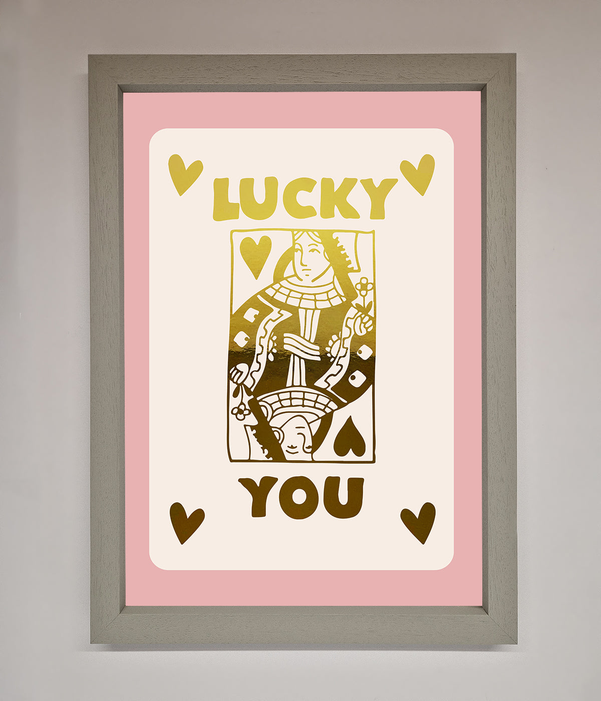 Lucky You Foil Print print