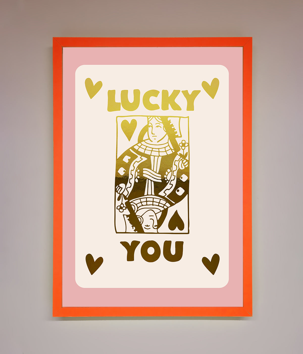 Lucky You Foil Print print