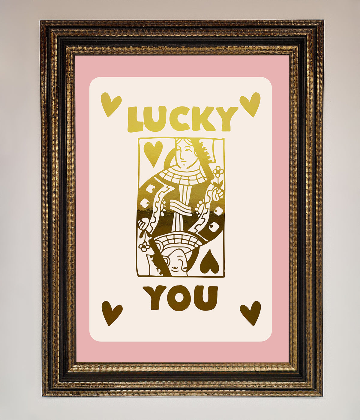 Lucky You Foil Print print