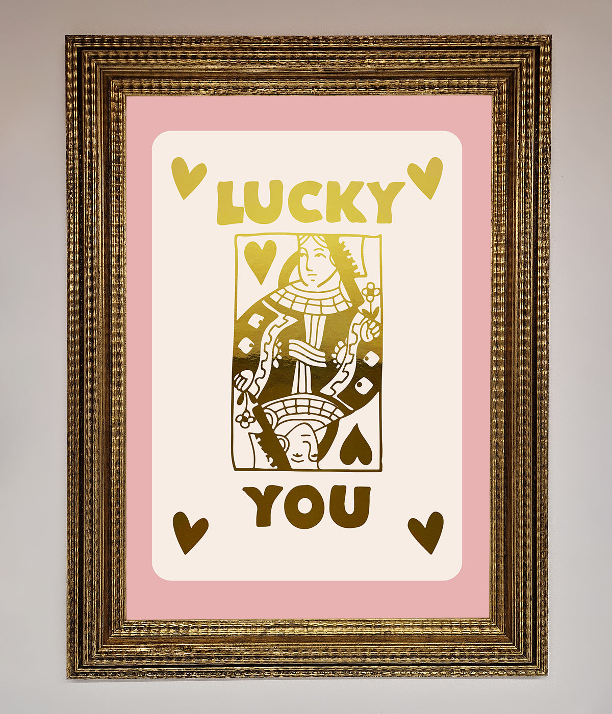 Lucky You Foil Print print