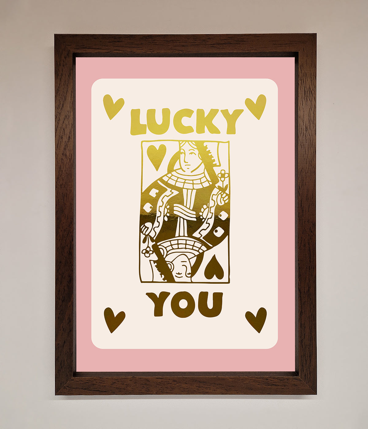 Lucky You Foil Print print