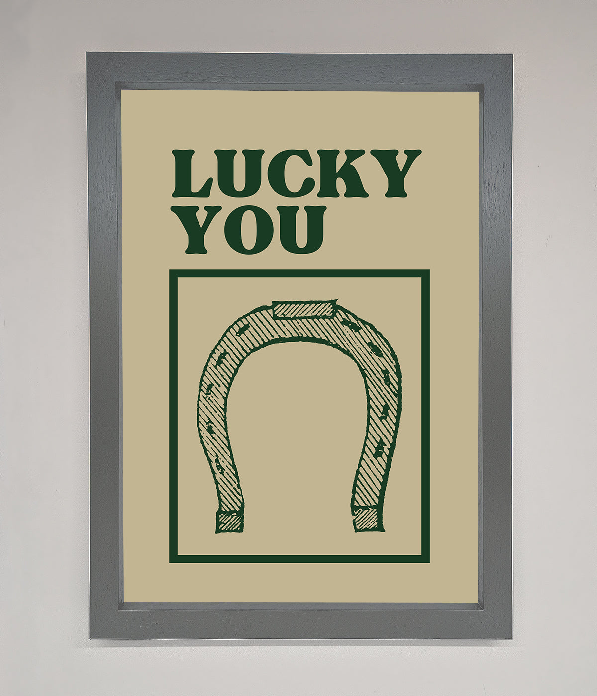 Lucky You Framed Wall Art print