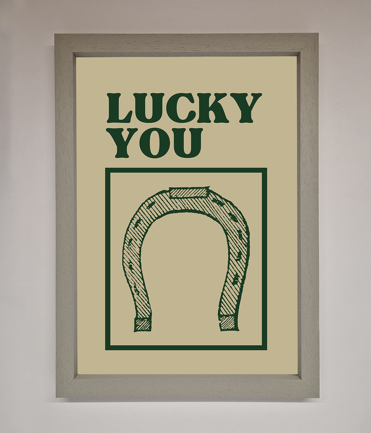 Lucky You Framed Wall Art print