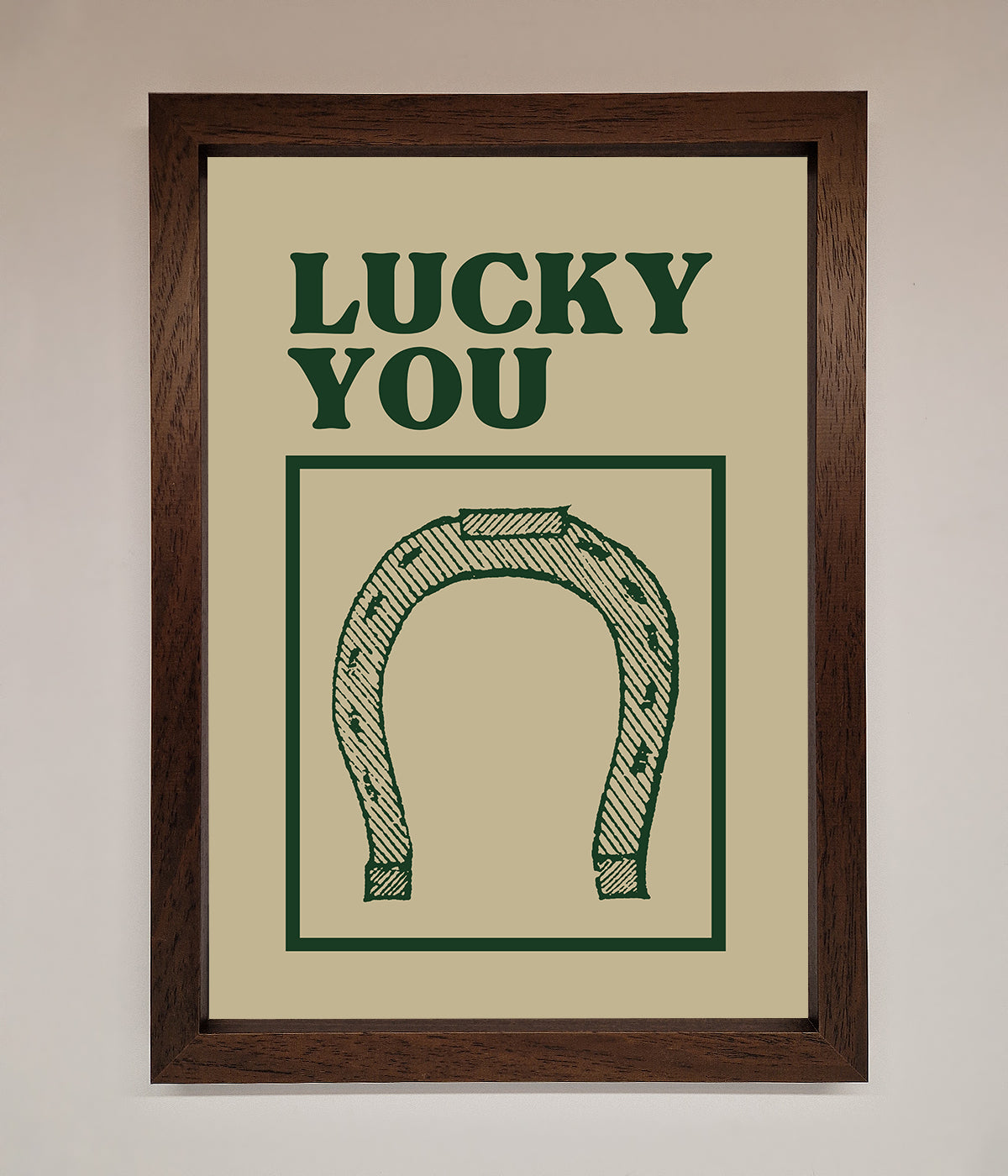 Lucky You Framed Wall Art print