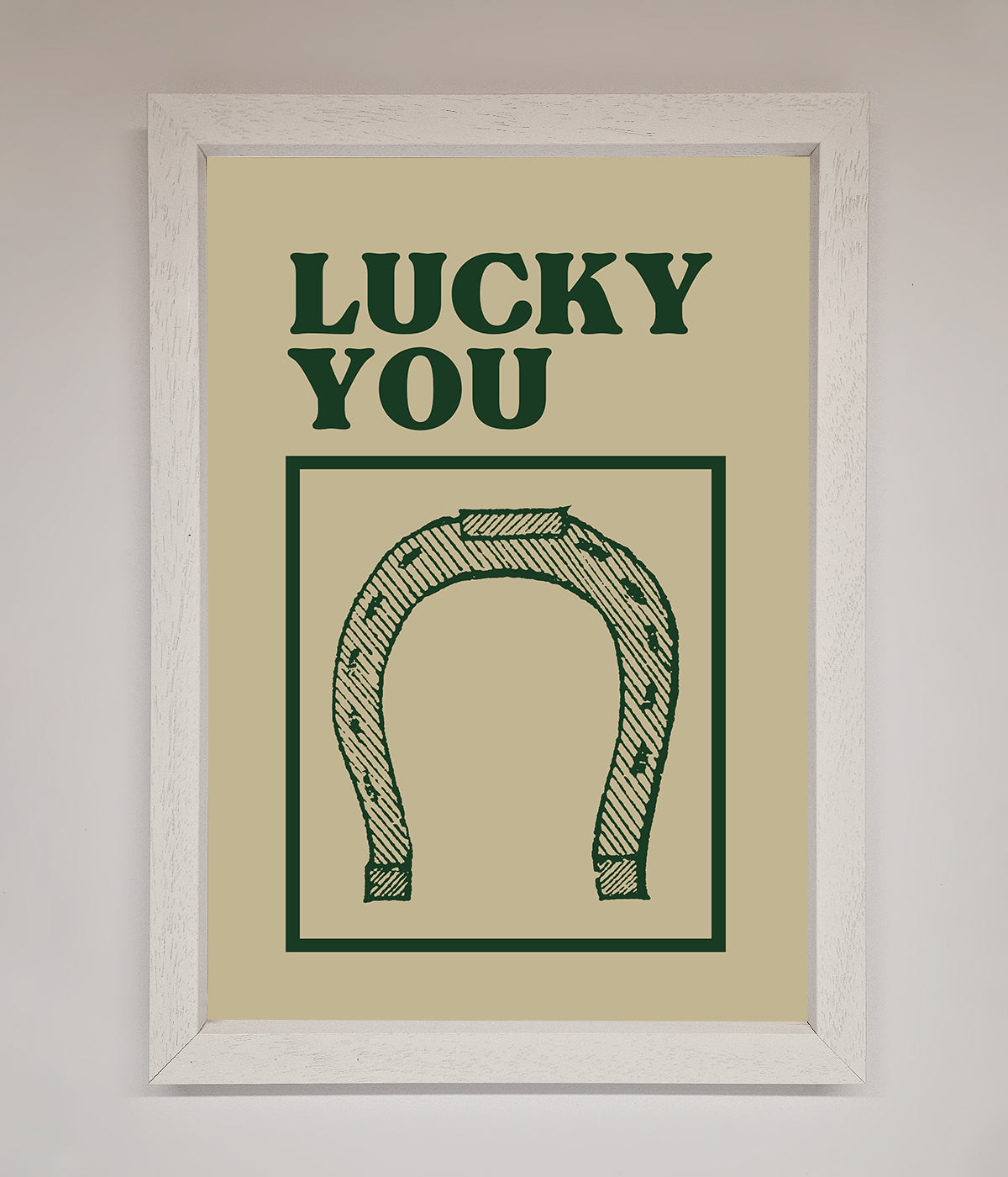 Lucky You Framed Wall Art print